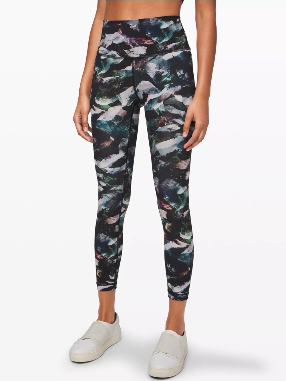 lululemon athletica Black Multi Abstract High-Rise Leggings